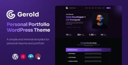 Gerold (v2.0.8) Personal Portfolio WordPress Theme