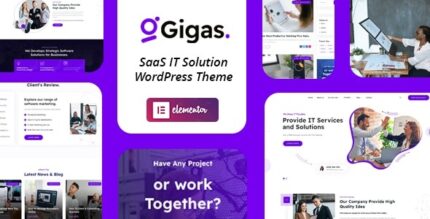 Gigas (v2.0.3) SaaS WordPress Theme