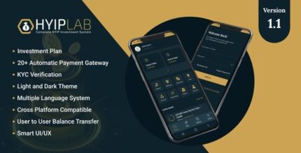 HYIPLab (v3.0) Cross Platform Mobile Application