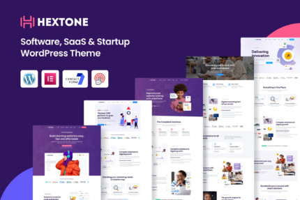 HexTone (v1.0) Software, SaaS & Startup WordPress Theme