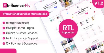 InfluencerFly v1.2.0 Promotional Services Marketplace