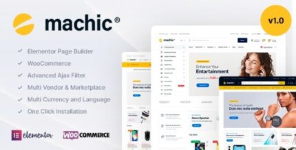 Machic (v1.6.2) Electronics Store WooCommerce Theme [Activated]