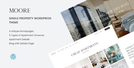 Moore (v1.1.6) Single Property WordPress Theme