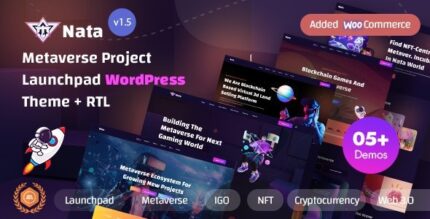 Nata (v1.8) Metaverse Project Launchpad WordPress Theme