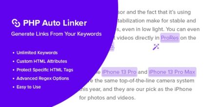 PHP Auto Linker – Advanced Keyword Linking v1.05