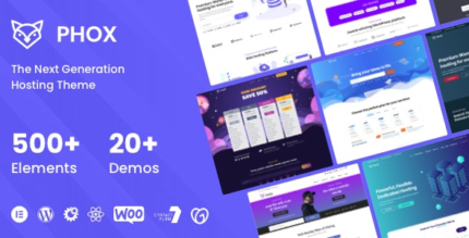 Phox (v2.5.1) Hosting WHMCS Theme [Activated]