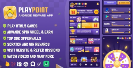 PlayPoint Android App with Admin Panel (v1.6)