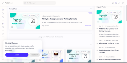 Plus UI (v3.2.0) Modern Responsive Blogger Template