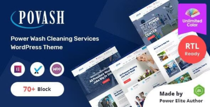 Povash v3.2 Power Wash WordPress Theme + RTL