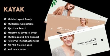 Kayak v2.1 Fashion and Lifestyle PrestaShop Theme