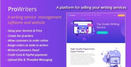 ProWriters v.2.1 Sell writing services online [Activated]