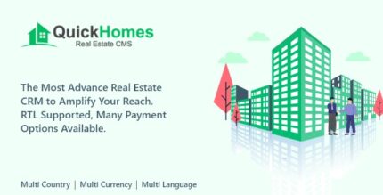 QuickHomes v1.0 – Laravel Real Estate Agency Portal Multilingual