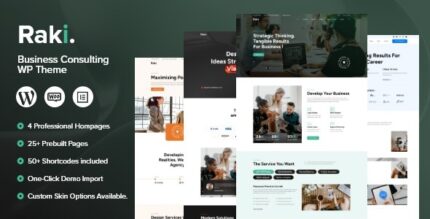 Raki v1.0.9 Business Consulting WordPress Theme