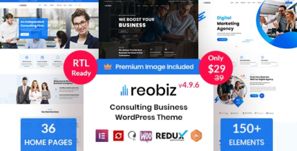 Reobiz (v6.0.3) Consulting Business WordPress Theme [Activated]