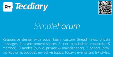 Simple Forum 2.1.0 rc-8 – Responsive Bulletin Board