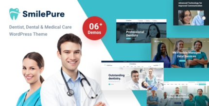 SmilePure (v1.8.8) Dental & Medical Care WordPress Theme