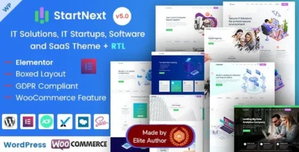StartNext v5.5 IT Startups WordPress Theme