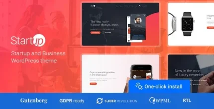 Startup Company (v1.3.2) WordPress Theme for Business & Technology