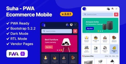 Suha (v3.3.0) PWA Ecommerce Mobile