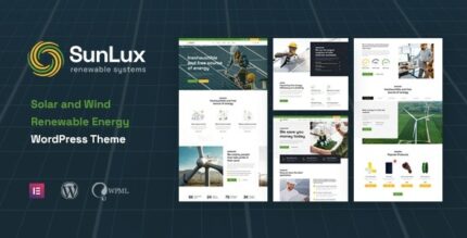 Sunlux (v1.0.1) Solar and Renewable Energy WordPress Theme