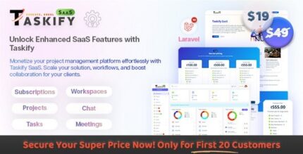 Taskify SaaS v2.0.0 Project Management System in Laravel