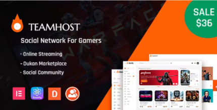 TeamHost (v1.3.4) Gaming Community & Digital Marketplace