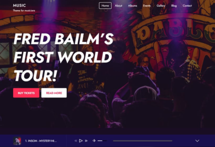 Themify Music WordPress Theme v7.9.7 #