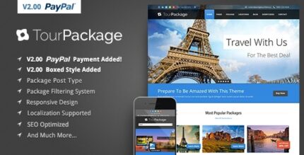 Tour Package (v5.4.4) WordPress Travel/Tour Theme