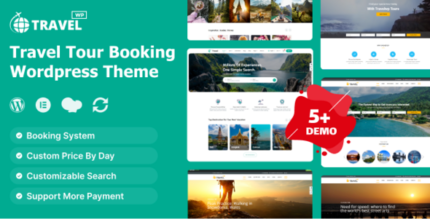 TravelWp (v2.1.8) Travel Tour Booking WordPress Theme