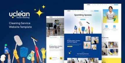 Uclean v1.0 – Cleaning Service Website Template