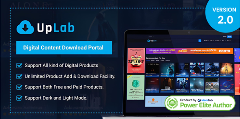 UpLab-Digital-Content-Download-Portal-Nulled.png UpLab v2.0 – Digital Content Download Portal - Image 1