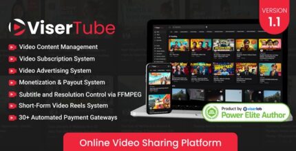 ViserTube v1.7 Online Video Sharing Platform [Activated]