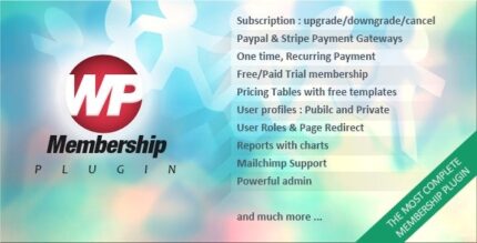 WP Membership (v1.6.4) WordPress Plugin