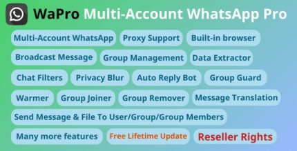 WaPro v3.3.0 – Multi-Account WhatsApp Pro (WaCRM)