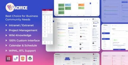 Woffice (v5.4.34) Multipurpose IntranetExtranet WordPress Theme