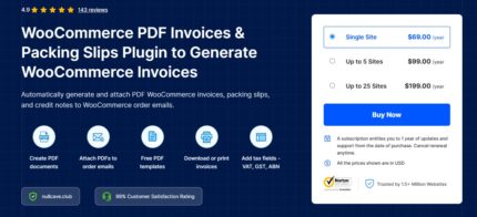 v1.7,1 Webtoffee WooCommerce PDF Invoices, Packing Slips (Activated)