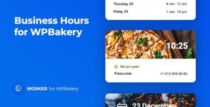 Worker v1.1.2 Business Hours for WPBakery