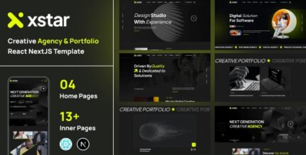 Xstar v1.0 – Creative Agency & Portfolio React NextJS Template