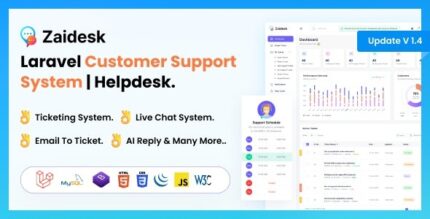 Deskzai (v2.6) Customer Support System | Helpdesk | Support Ticket [Zaidesk]