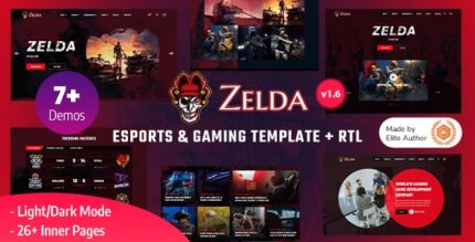 Zelda – eSports & Gaming Bootstrap 5 Template 1.6