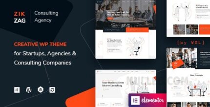 ZikZag (v1.4.13) Consulting & Agency WordPress Theme [Activated]