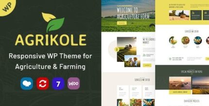 Agrikole (v1.30) Responsive WordPress Theme for Agriculture & Farming