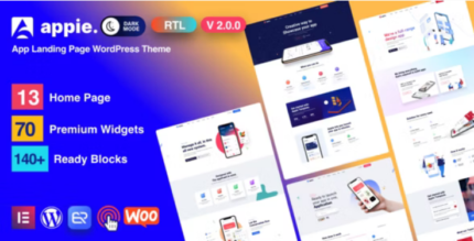 [Activated] Appie (v4.2.0) App Landing Page WordPress Theme
