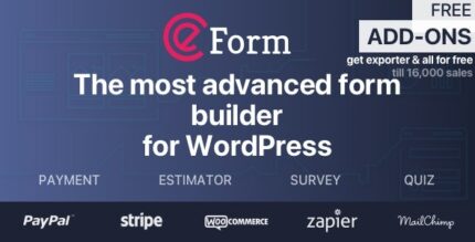 eForm v4.19.1 Creating WordPress Forms + Addons [Activated]