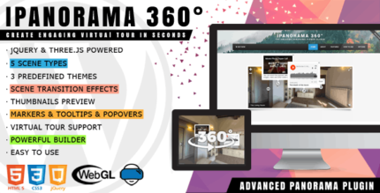 iPanorama 360° (v1.9.1) Virtual Tour Builder for WordPress