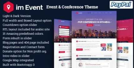 imEvent v3.4.0 Event & Conference WordPress Theme