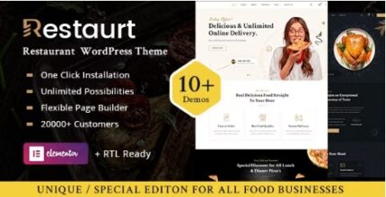 [Activated] Restaurt (v2.0.3) Restaurant WordPress Theme