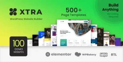 XTRA (v5.6) Multipurpose WordPress Theme + RTL [Activated]